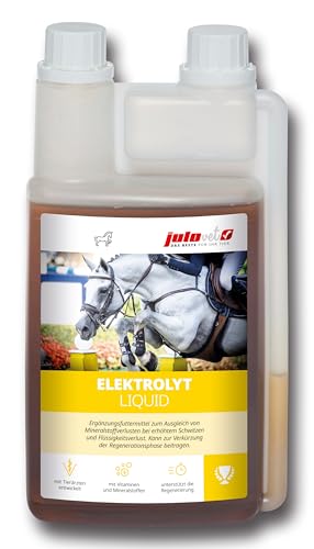 JuloVet Elektrolyt Liquid | 1 l | Ergänzungsfuttermittel für Pferde | Mit Vitaminen & Mineralstoffen
