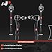 A-Premium Set of 4, Front Inner & Outer Tie Rod End Kit, Compatible with Ford & Lincoln & Mercury - 2003-2011 - Crown Victoria, Town Car, Grand Marquis, Marauder