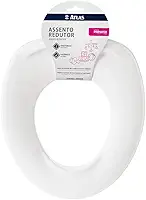 Atlas - Assento Redutor Infantil Plástico Adaptável Sobre Assento Sanitário Convencional, Cor Branca