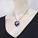 P Prettyia Collar Colgante De Cristal Titanic Heart of The Ocean Necklace...