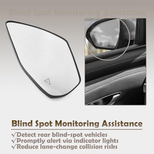 VAINELY 87611N9010 Driver Side Mirror Glass Compatible with Hyundai Tucson Santa Cruz 2022 2023 2024 2025 Replace 87611N9020 87611N9030, with Heated Blind Spot Detection by VAINELY - Used condition - Image 7