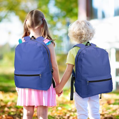 Image of Amylove 12 Pack Backpack in Bulk 17 inch Lightweight Outdoor Travel Bag Classic Bookbags Bulk for Elementary Middle High(Navy Blue,Fresh)