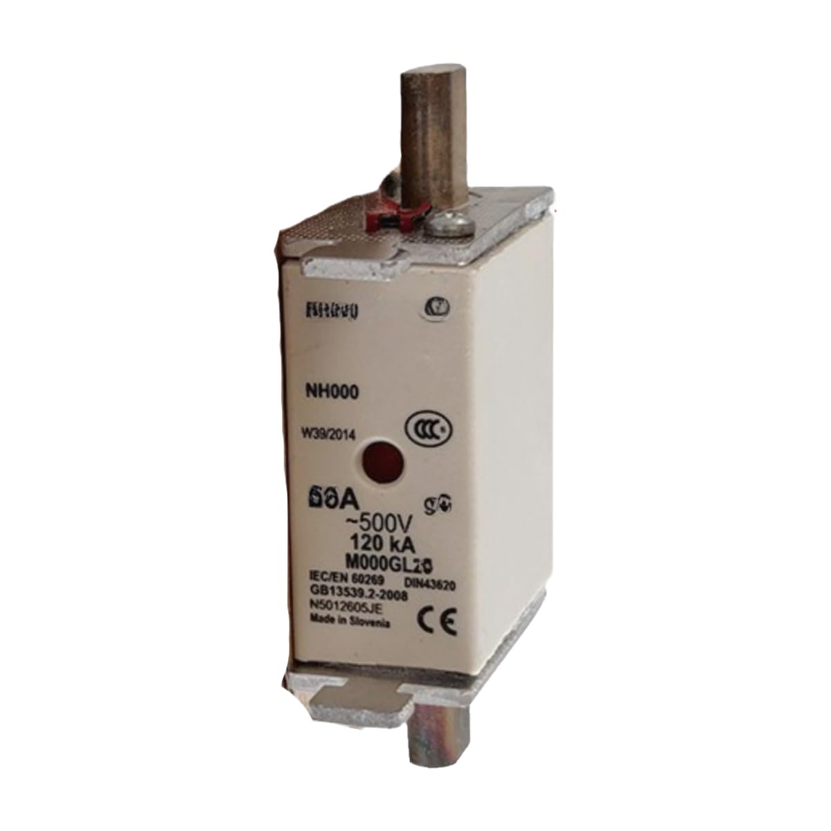 Fusible NH000 500V 50A para protección industrial contra sobrecargas 3