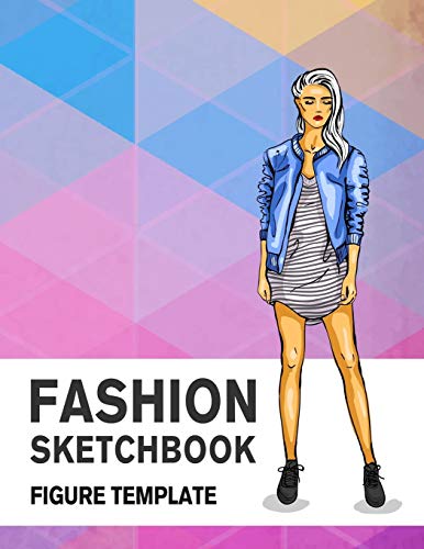 Fashion Sketchbook Figure Template: 430 Large Female Figure Template for Easily Sketching Your