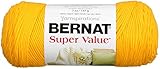 Bernat Super Value Yarn, 7 oz, Gauge 4 Medium Worsted, Bright Yellow