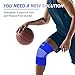 uxcell Knee Braces for Knee Pain Women & Men, 1 Pack Knee Compression Sleeve Breathable Knee Support Brace for Running, Workout, Meniscus Tear, Joint Pain, Size l
