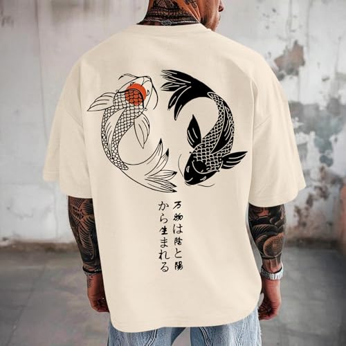 Oversized Graphic Tshirts for Men Japanese Streetwear Shirts Vintage Harajuku T Shirts Drop Shoulder Designer Tees2