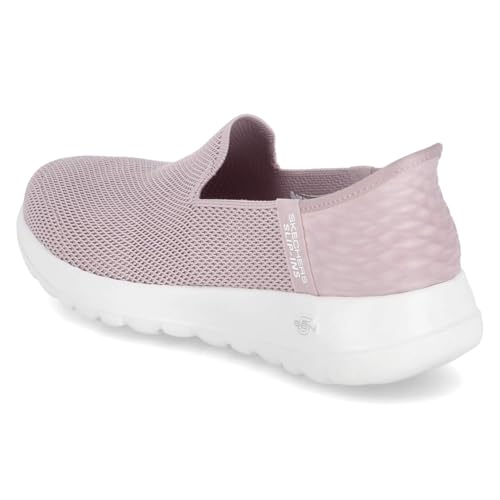 Skechers Women's Go Walk Joy Vela Hands Free Slip-Ins Sneaker, Light Pink, 9