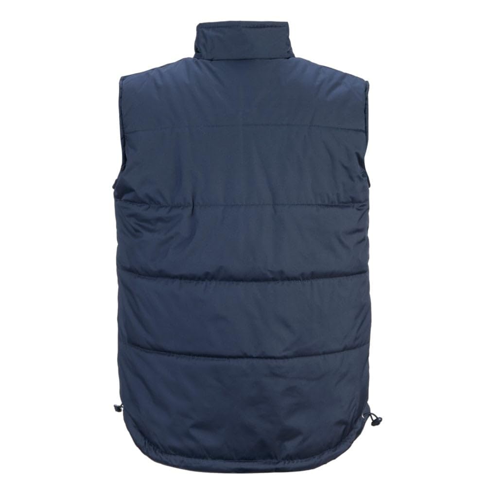Portwest S415 Gilet Classico Resistente all'acqua Sei tasche Senza Maniche | Blu navy, 4XL, Apertura Frontale con Zip, Rivestimento in PVC, Tasca Portapenne, Maltempo, Coulisse Orlo Regolabile, Leggero