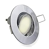 ILUMINACIÓN DE SUPERFICIE OBJETIVA - El foco empotrado de LED puede inclinarse hasta 45°. Esto hace posible iluminar áreas específicas o establecer acentos de iluminación individuales en cualquier momento.