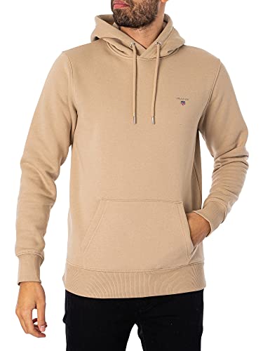 GANT Herren Sweat Hoodie ORIGINAL Kapuzenpullover, Concrete BEIGE, XL