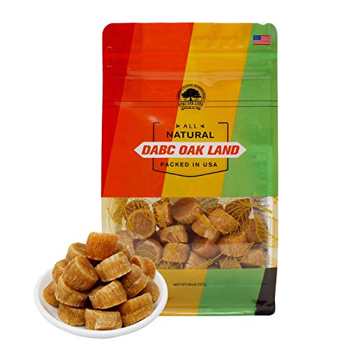 Dol Natural Sun Dried Top Graded Japan Scallop Conpoy ホタテ貝 日本大干贝 瑶柱淡干 扇贝海鲜干 Grocery & Gourmet Food Meat & Seafood Seafood Dried Seafood Dried Scallops (Large 8Oz/Bag) #TOP9
