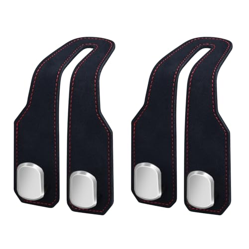 CXY 2 Pack Car Seat Hooks for Headrest - Heavy Duty Purse Holder for Car Storage - Road Trip Essentials and Vehicle Accessories for Women and Men
