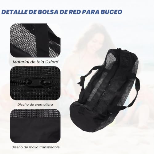 Bolsa de malla extra grande Topyond para equipo de buceo 3