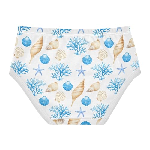 Girls' Underwear Ocean Conch Coral Shell Toddle Brief Panties 203011572