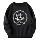 Damen Herbst Winter Rundhals Letter Print Fleece Loose Fit Sweaterl Primark Shop Online