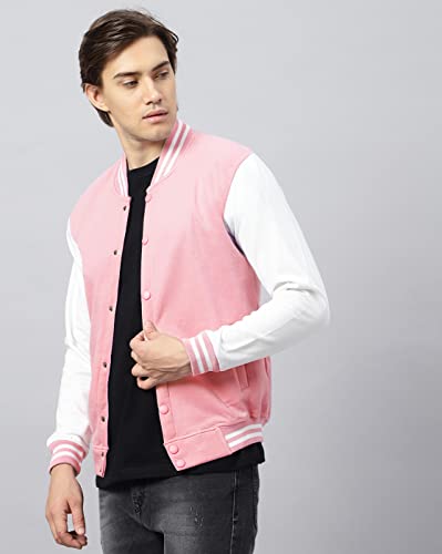 Image of BE SAVAGE Men's Cotton Blend Standard Length Bomber Jacket