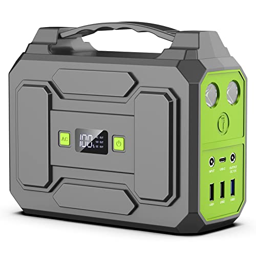 SinKeu Trabare Powerstation 99Wh/27000mAh, 100W Solar Generator Akku mit USB -C/AC/DC Ausgabe, Mobile Stromgenerator für Outdoor Camping und Notfälle