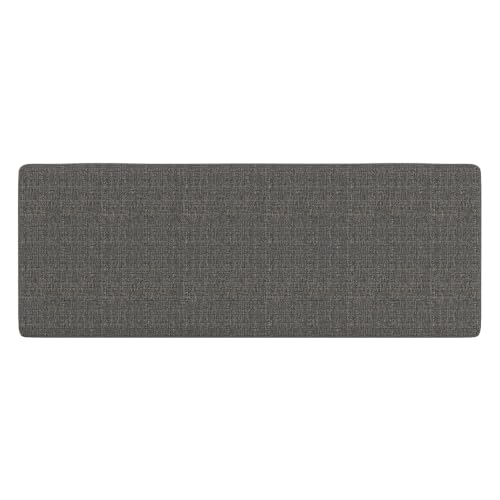 Image of SIMPLIHOME Avalon 48 inch Wide Tweed Look Fabric Storage Ottoman in Red