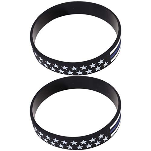 Bracelet en silicone drapeau américain pour fête nationale élection et soutien patriotique x2