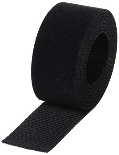 TRUSCO(トラスコ) 耐候性マジックバンド結束テープ 両面 40mm×1.5m 黒 TMKT-4015-BK