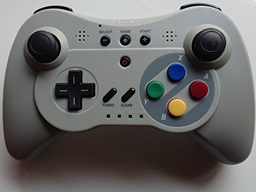 Nexilux Wireless 3 Pro Controller Gamepad For Nintendo Wii U, Gray #TOP1