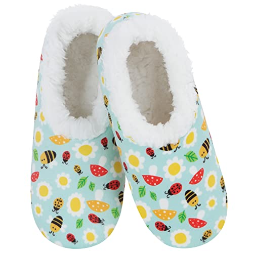Image of Snoozies Slipper Socks for Women Indoor, Cozy Sherpa-Lined Womens Slippers Non-Skid, Ladies Gifts