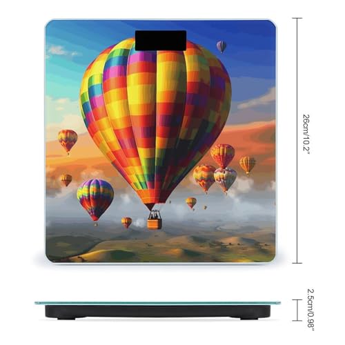 Báscula digital de vidrio templado para baño 400lb miniatura 2