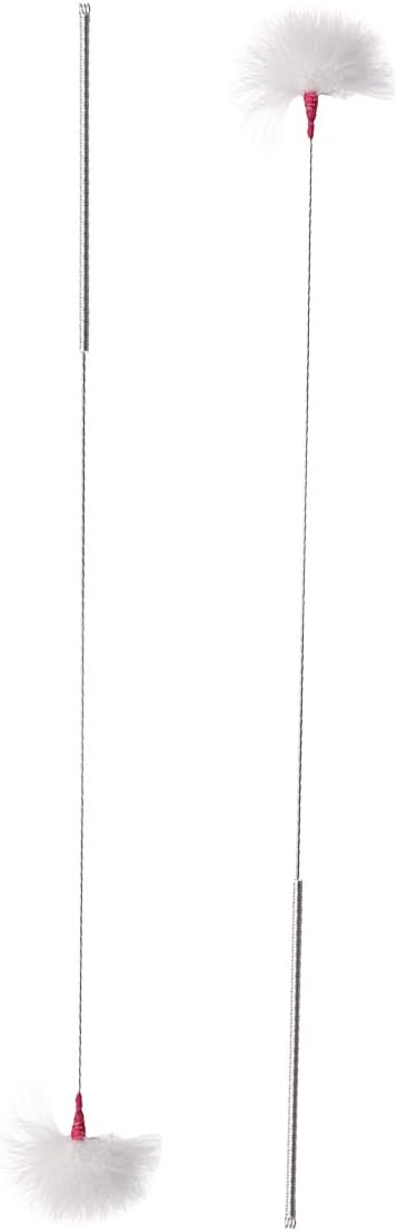 SUPVOX 2pcs Earpick with Goose Feather Ear Wax Cleaning Stick Earwax Remover Cleaning Tools