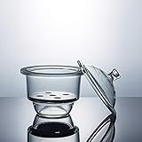exsikkatorschrank ▶ 【LANGLEBIG】 Der Laborexsikkator besteht aus dickem, hochwertigem Glas, gleichmäßiger Dicke, hoher Temperaturbeständigkeit, hoher Transparenz, glatter Oberfläche ohne Grate, stark und langlebig. Der Boden des transparenten Glastrockners ist rund und breit, stabil, zart und schön.