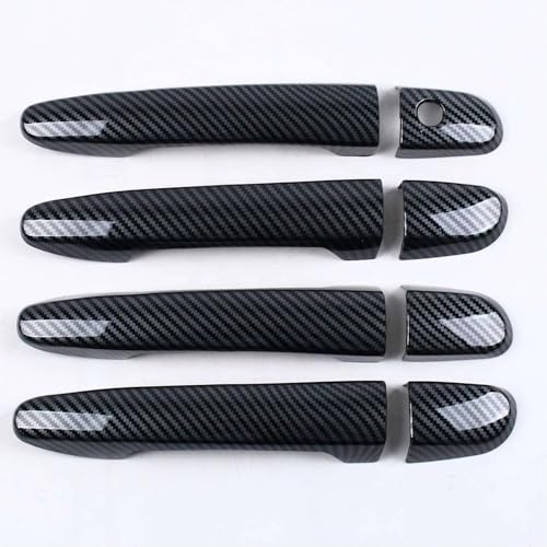 ԊOhAnhJo[ Compatible With Mazda For CX-3 For CX-5 For CX-8 2016 2017 2018 Ή N[hAnhJo[g J[X^COpANZT[(Carbon 0 butto