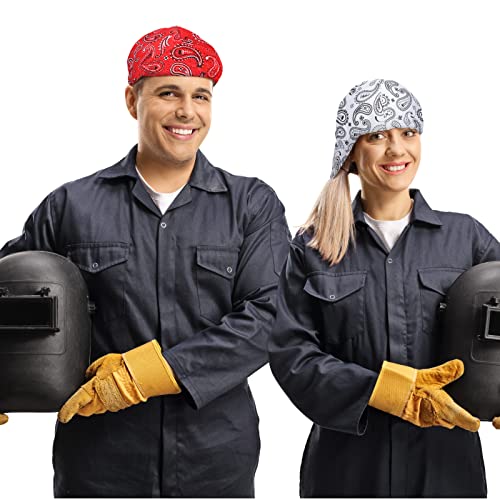 4 Pcs Welding Caps Welding Hats For Men Women Welder's Cap Flame Resistant Welding Helmet Liners Welding Accessories (Brilliant Paisley) #TOP5
