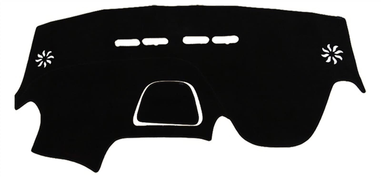 Alfombrilla para salpicadero de Captur 2014-2018 protector salpicadero coche negro RHD 6