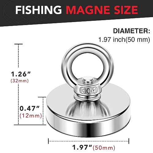 Diymag DHDL50MM Strong Neodymium Fishing Magnets thumb #1