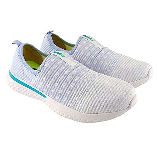 Tênis Feminino Actvitta Caminhada Slip On Esportivo Cor:Azul;Tamanho:37;Gênero:Feminino