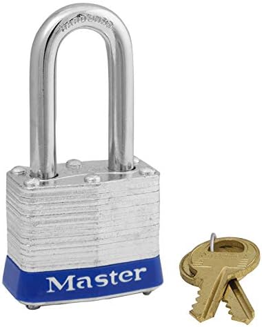 Master Lock 3DLF 1-1/2" No. 3 Long Shackle Laminated Padlock