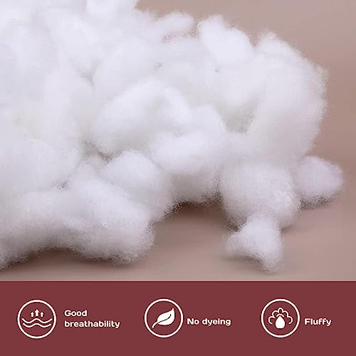 Image of Premium Polyester Fiber Filling (400g) - Ultra-Soft, Hypoallergenic, Washable Stuffing for Pillows, Cushions, Soft Toys, DIY Crafts, and Home Decor