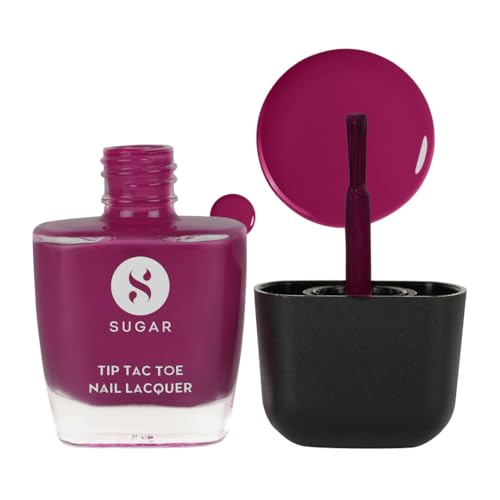 Image of SUGAR Cosmetics Tip Tac Toe Nail Lacquer Classic | Long-lasting, 100% Chip-resistant & Glossy Finish | 10ml - 27 Spicy Sangria - 9ml