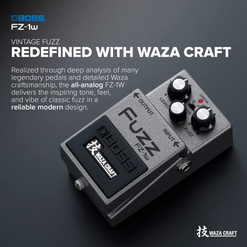 image for BOSS FZ-1w FUZZ –Distortion Effects Pedal. All-Analog Premium Waza C