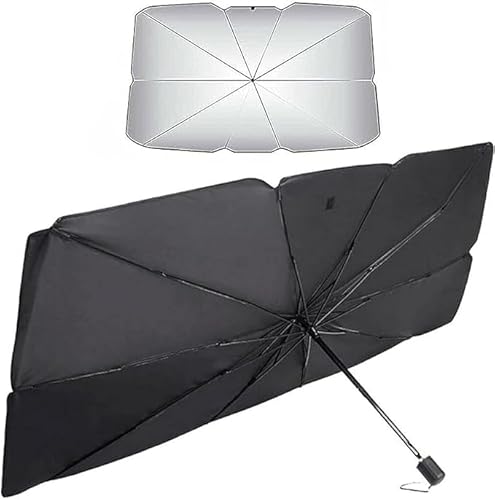 Parasol Coche para Land Rover Discovery Sport,Plegable Parabrisas Delantero Sombrilla Anti UV Rayos Protector Solar Fácil de Instalar Protección Solares Paraguas Accesorios Coche,X