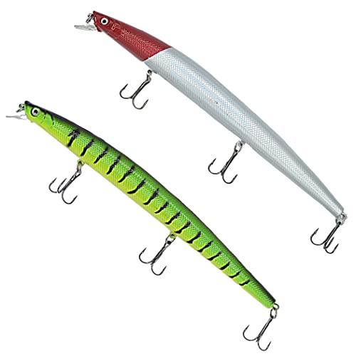 Da Pippo - kit pesca 2 Artificiali spinning mare Long