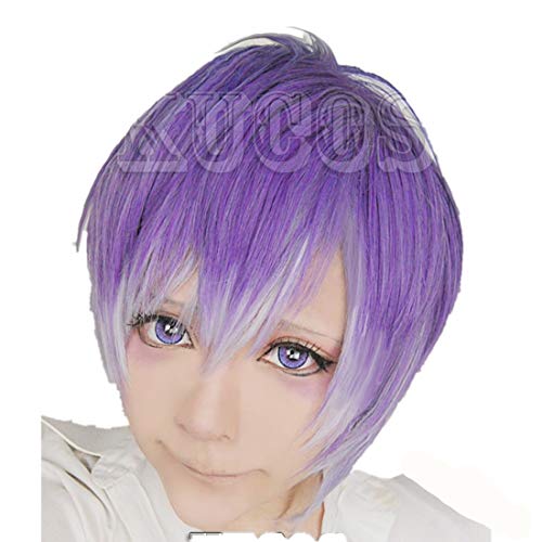 Mzcurse Diabolik Lovers Kanato Sakamaki Purple Gradient Mix Cosplay Hair Wig