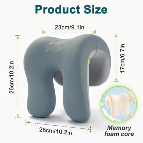 Image of Neck Support Pillow Memory Foam Chair Headrest Foam Desk Pillow