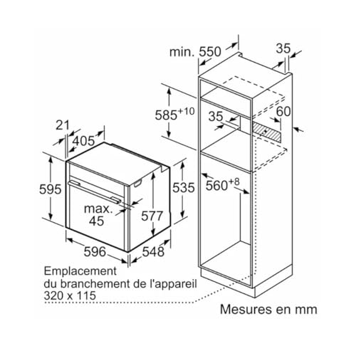 Four Encastrable Pyrolyse Neff B54CR71N0 - 71L - vue 7