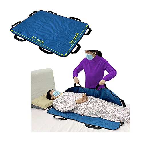 Planche de transfert pour patient alité matériel de déplacement bleu à poignées - 2