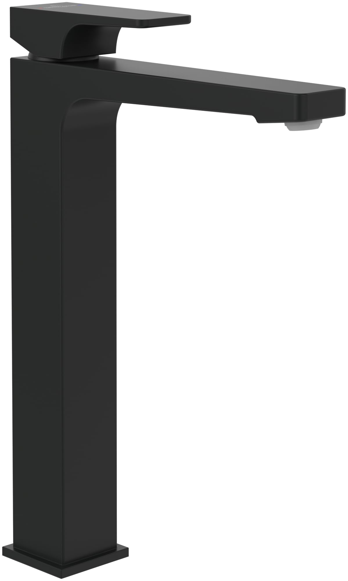 Robinet lavabo surélevé Villeroy & Boch Architectura noir mat avec bonde Push Open