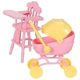 Matériaux sans danger pour les enfants : fabriqués à partir de matériaux abs sélectionnés, les mini-accessoires pour poupées sont sûrs et adaptés aux enfants. poussette pour poupées, accessoires pour poupées