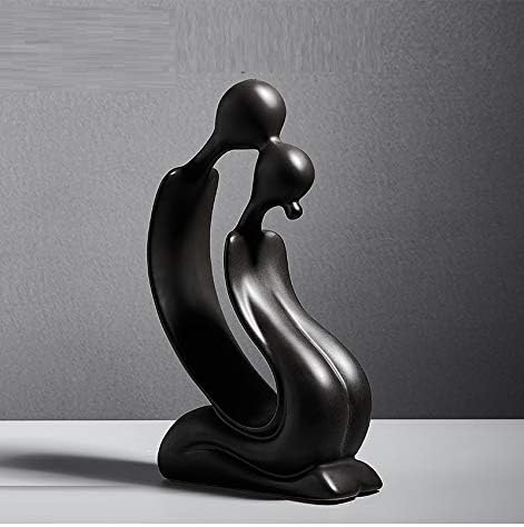 家の装飾中国風ヨーロッパとアメリカの現代彫刻像樹脂手工芸品装飾品収集品ギフトツーピース抽象的なキャラクター