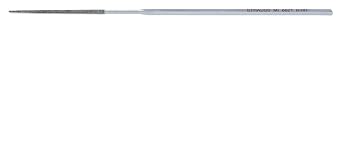 Strauss Escapement Hand File, Diamond Grit, Round, Medium, 140mm Length, 1.7mm Width, 1.7mm Thickness