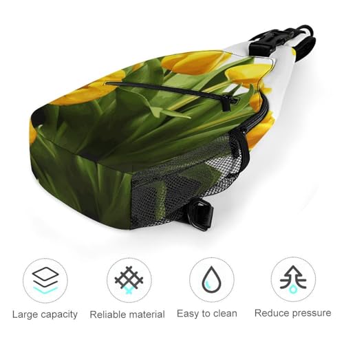 Bolso Cruzado Casual Para Deporte y Viaje, Color Floral miniatura 5